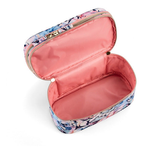 Neceser floral 2 cierres