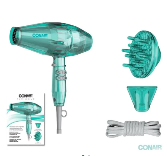 Secadora Traslúcida turquesa 1875W