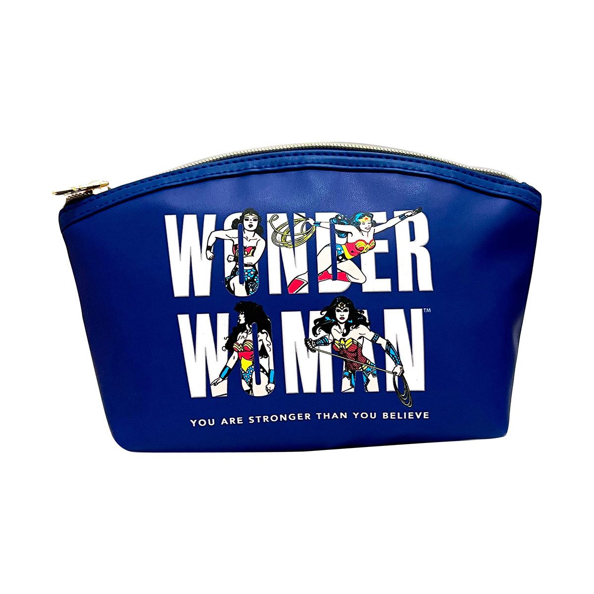 Cosmetiquera curva azul Wonder Woman