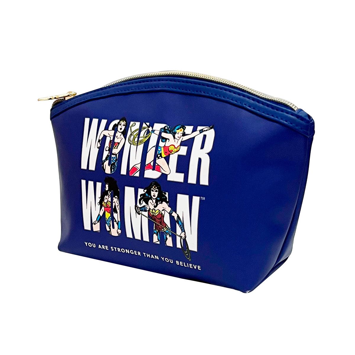 Cosmetiquera curva azul Wonder Woman