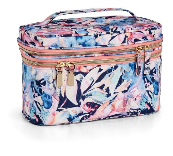 Neceser floral 2 cierres