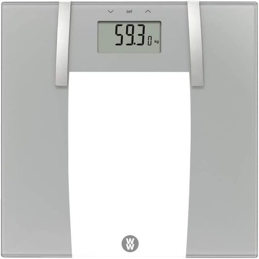 Báscula de cristal plata 10 usuarios