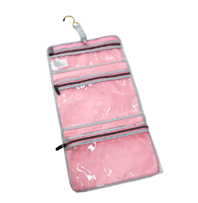 Cosmetiquera valet con gancho rosa floral